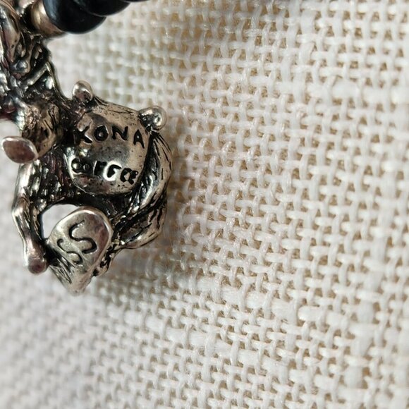 Bad Ass Kona Coffee Donkey Charm Beaded Necklace Park City Utah Snowboarder - Picture 4 of 6